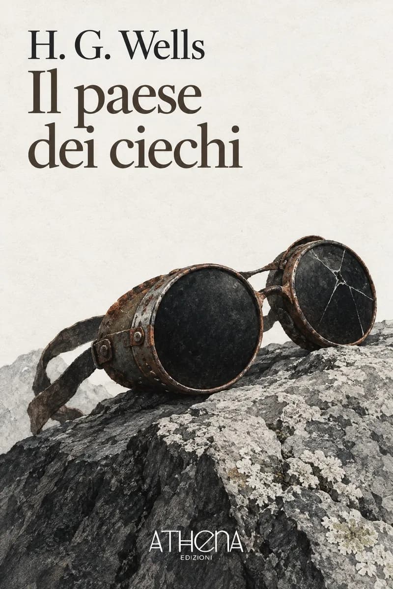 Il paese dei ciechi di H. G. Wells – copertina Edizioni Athena