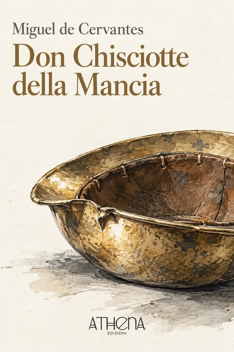 Don Chisciotte della Mancia di Miguel de Cervantes – copertina Edizioni Athena