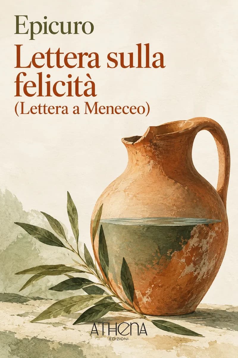 Lettera sulla felicità (Lettera a Meneceo) di Epicuro – copertina Edizioni Athena
