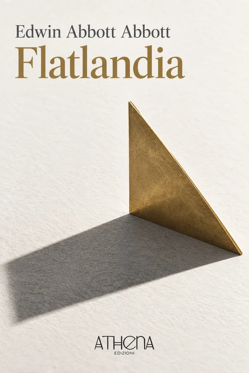 Flatlandia di Edwin Abbott Abbott – copertina Edizioni Athena
