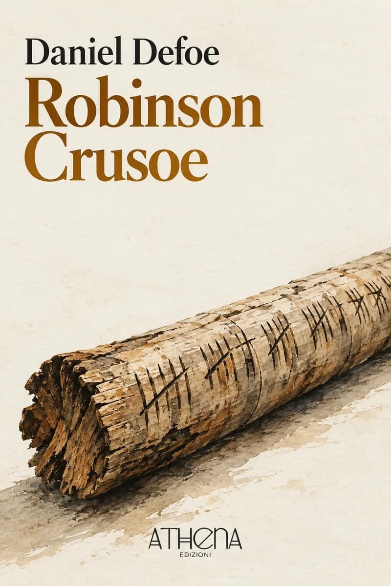 Robinson Crusoe di Daniel Defoe – copertina Edizioni Athena