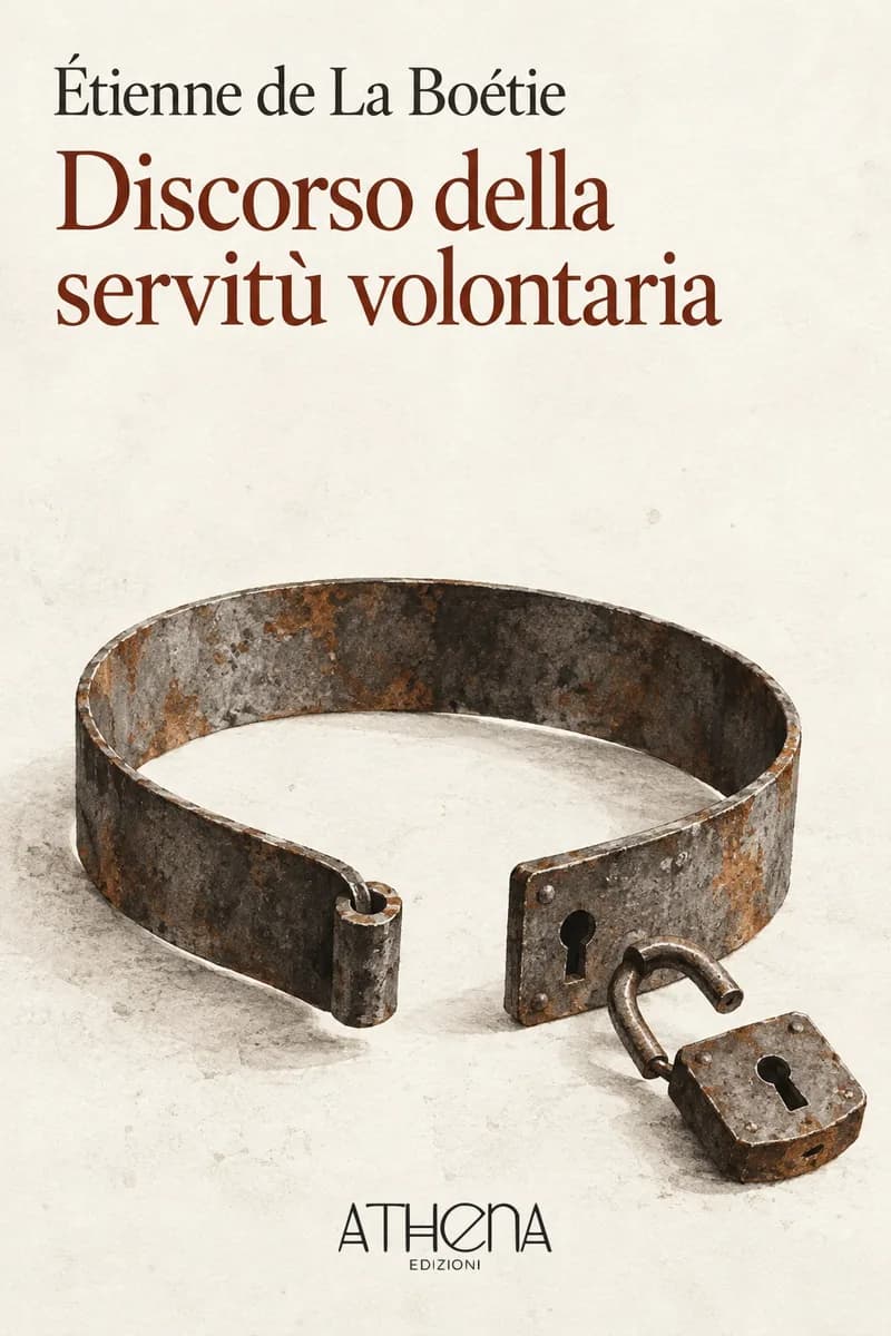 Discorso della servitù volontaria di Étienne de La Boétie – copertina Edizioni Athena