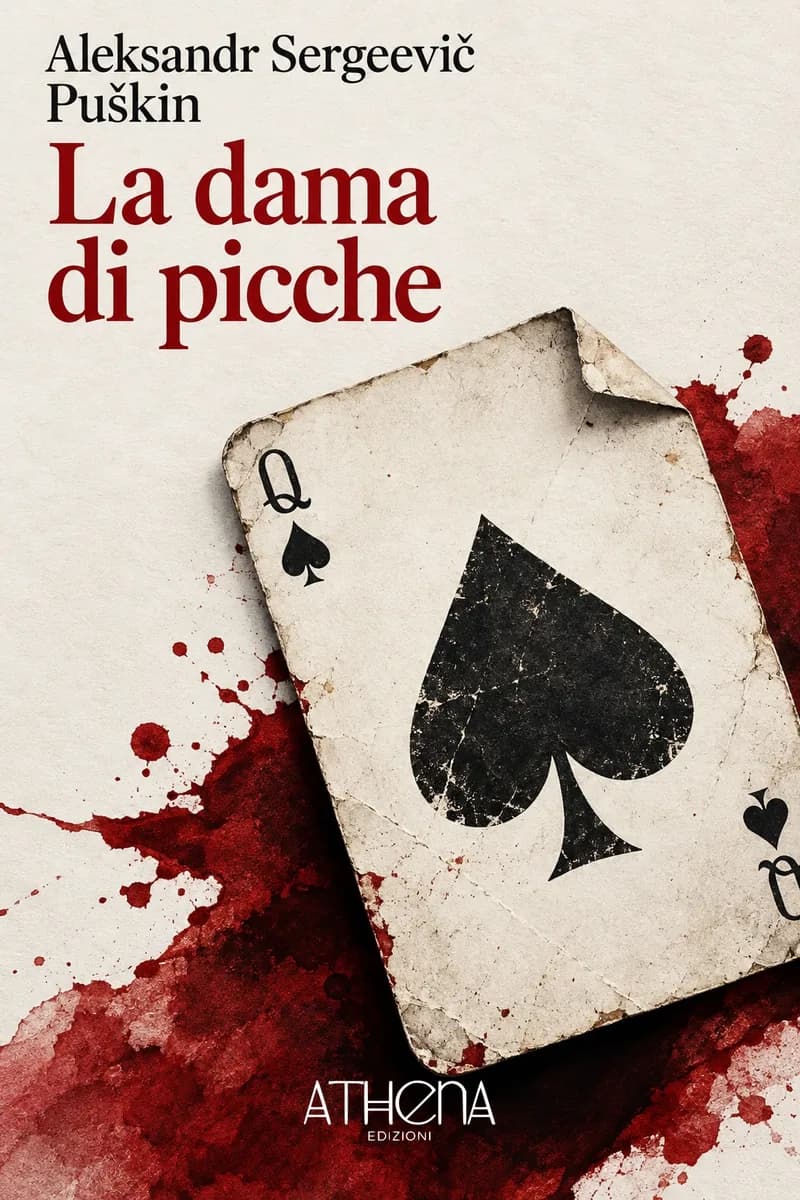 La dama di picche di Aleksandr Sergeevič Puškin – copertina Edizioni Athena