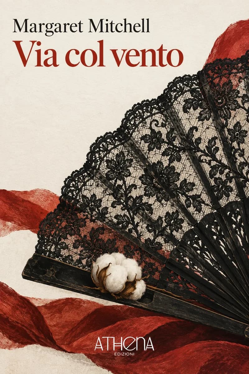 Via col vento di Margaret Mitchell – copertina Edizioni Athena