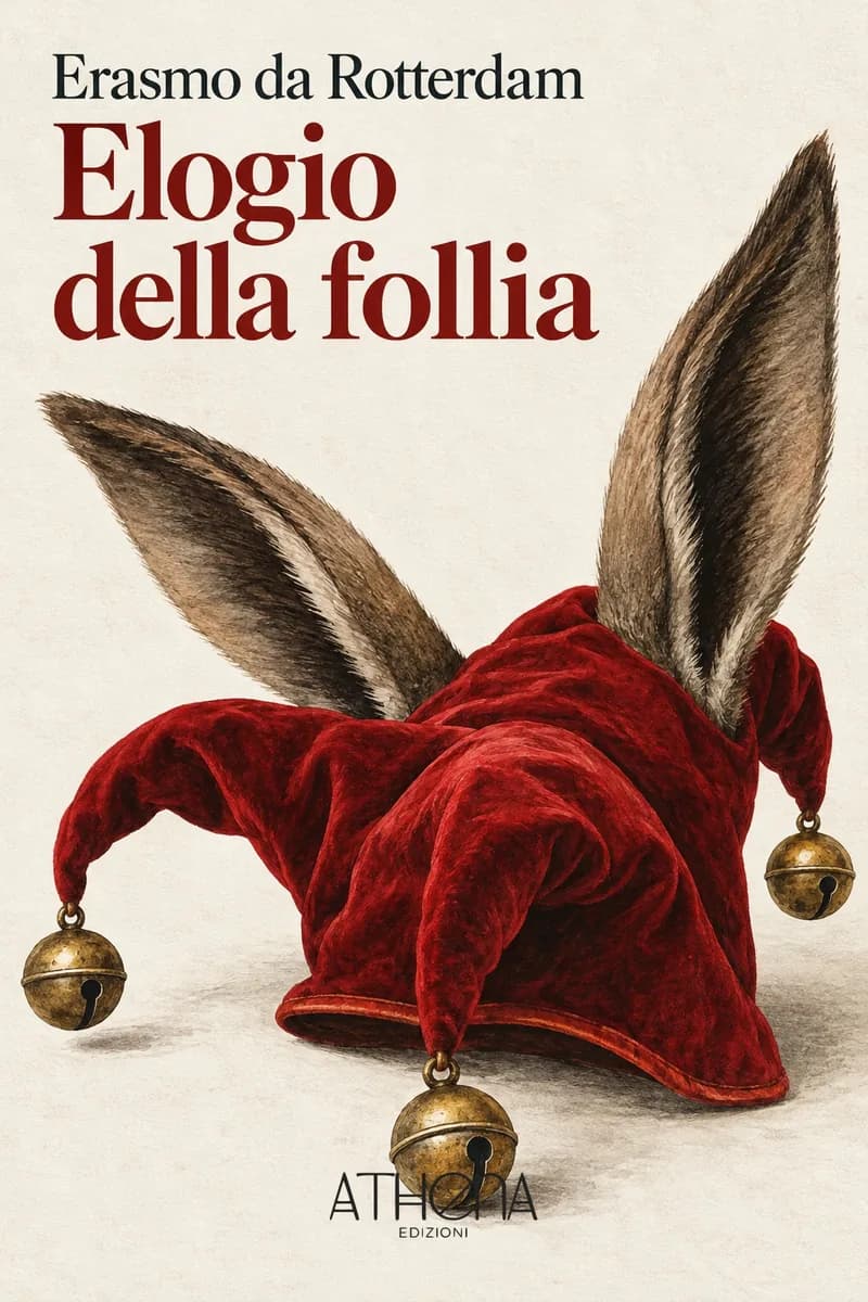 Elogio della follia di Erasmo da Rotterdam – copertina Edizioni Athena