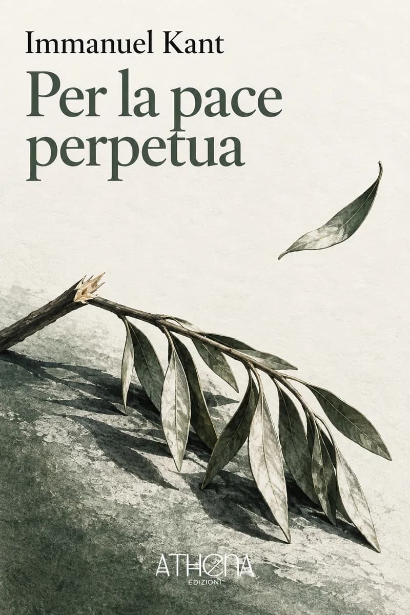 Per la pace perpetua di Immanuel Kant – copertina Edizioni Athena