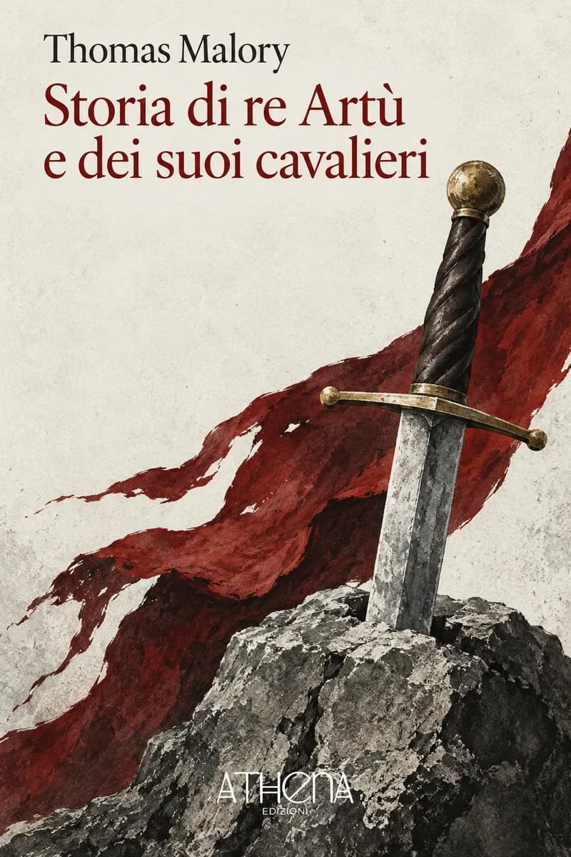 Storia di re Artù e dei suoi cavalieri di Thomas Malory – copertina Edizioni Athena