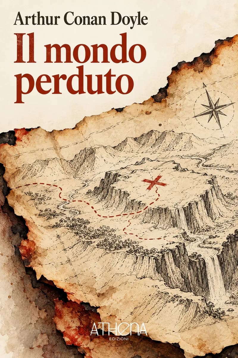 Il mondo perduto di Arthur Conan Doyle – copertina Edizioni Athena