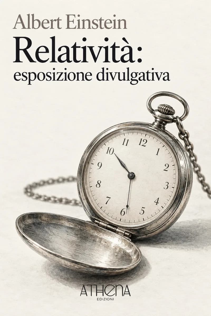 Relatività: esposizione divulgativa di Albert Einstein – copertina Edizioni Athena
