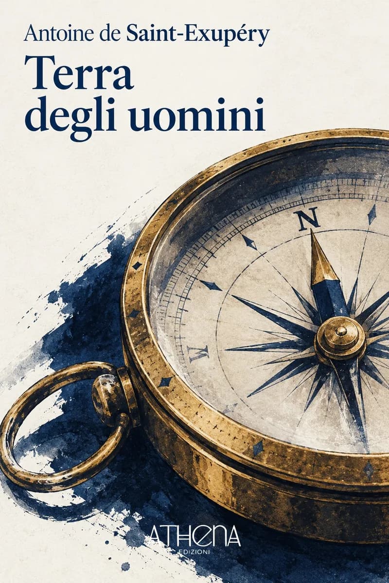 Terra degli uomini di Antoine de Saint-Exupéry – copertina Edizioni Athena