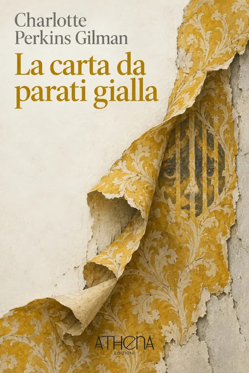 La carta da parati gialla di Charlotte Perkins Gilman – copertina Edizioni Athena