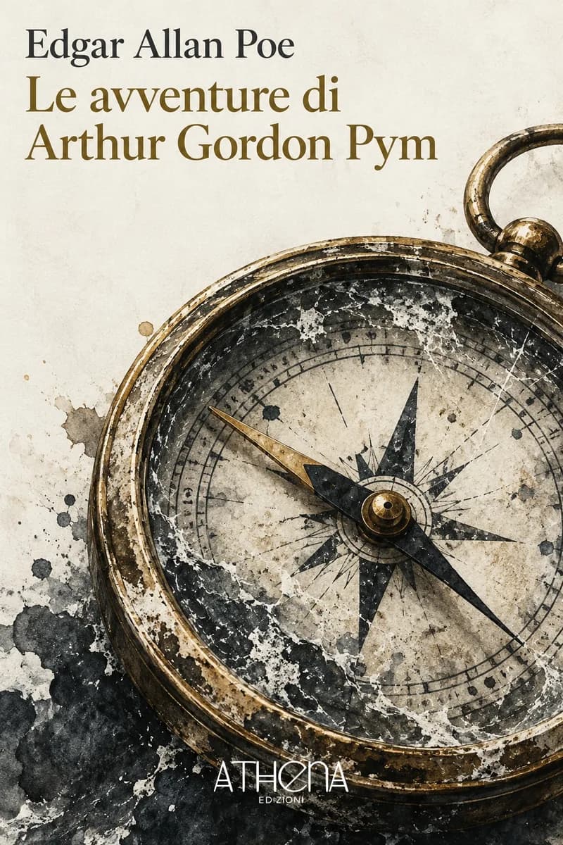 Le avventure di Arthur Gordon Pym di Edgar Allan Poe – copertina Edizioni Athena