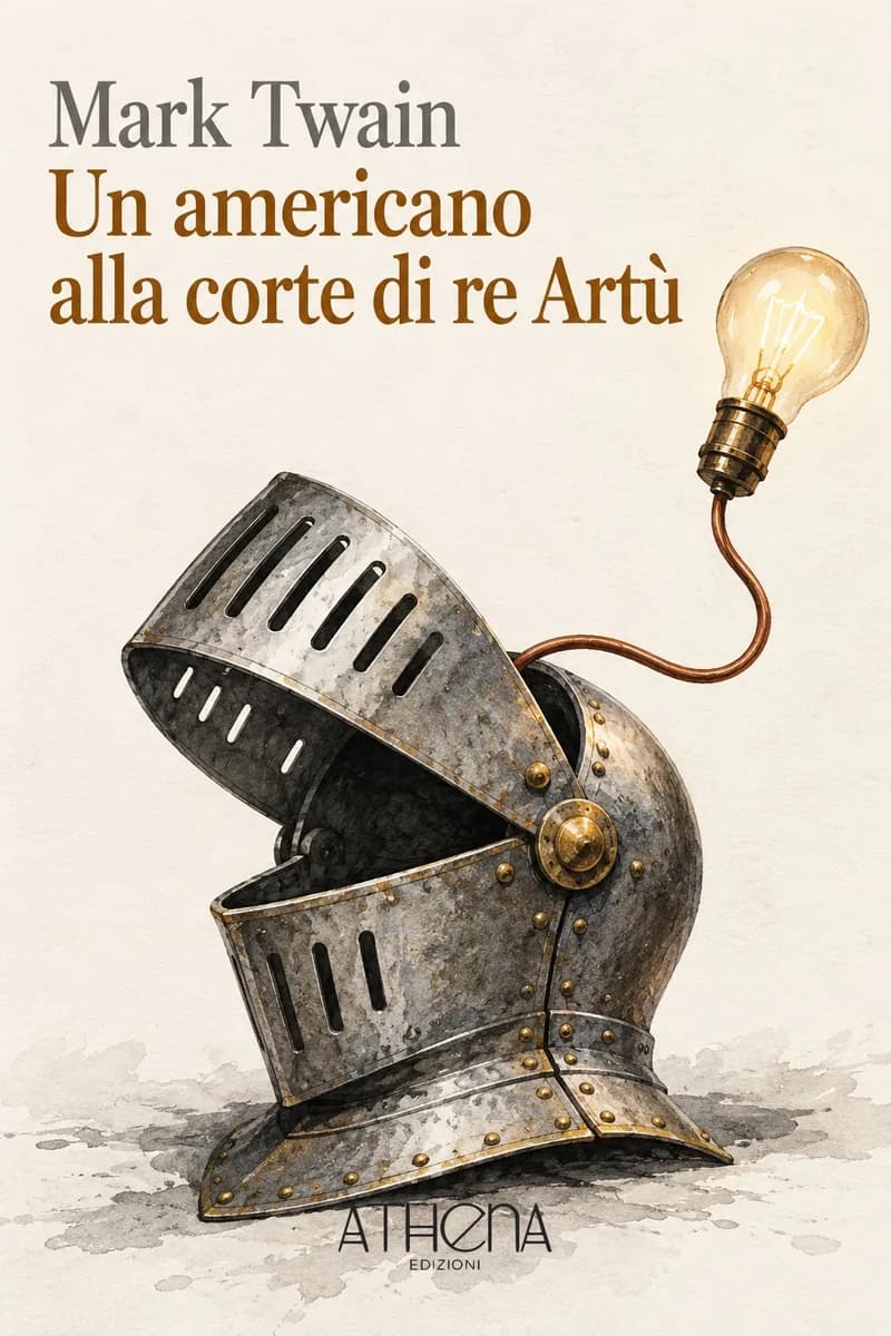 Un americano alla corte di re Artù di Mark Twain – copertina Edizioni Athena