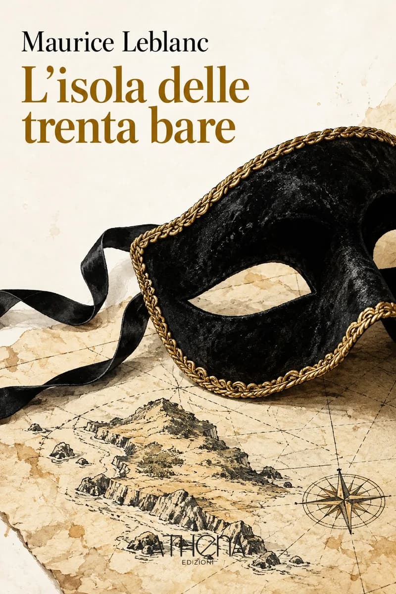 L'isola delle trenta bare di Maurice Leblanc – copertina Edizioni Athena