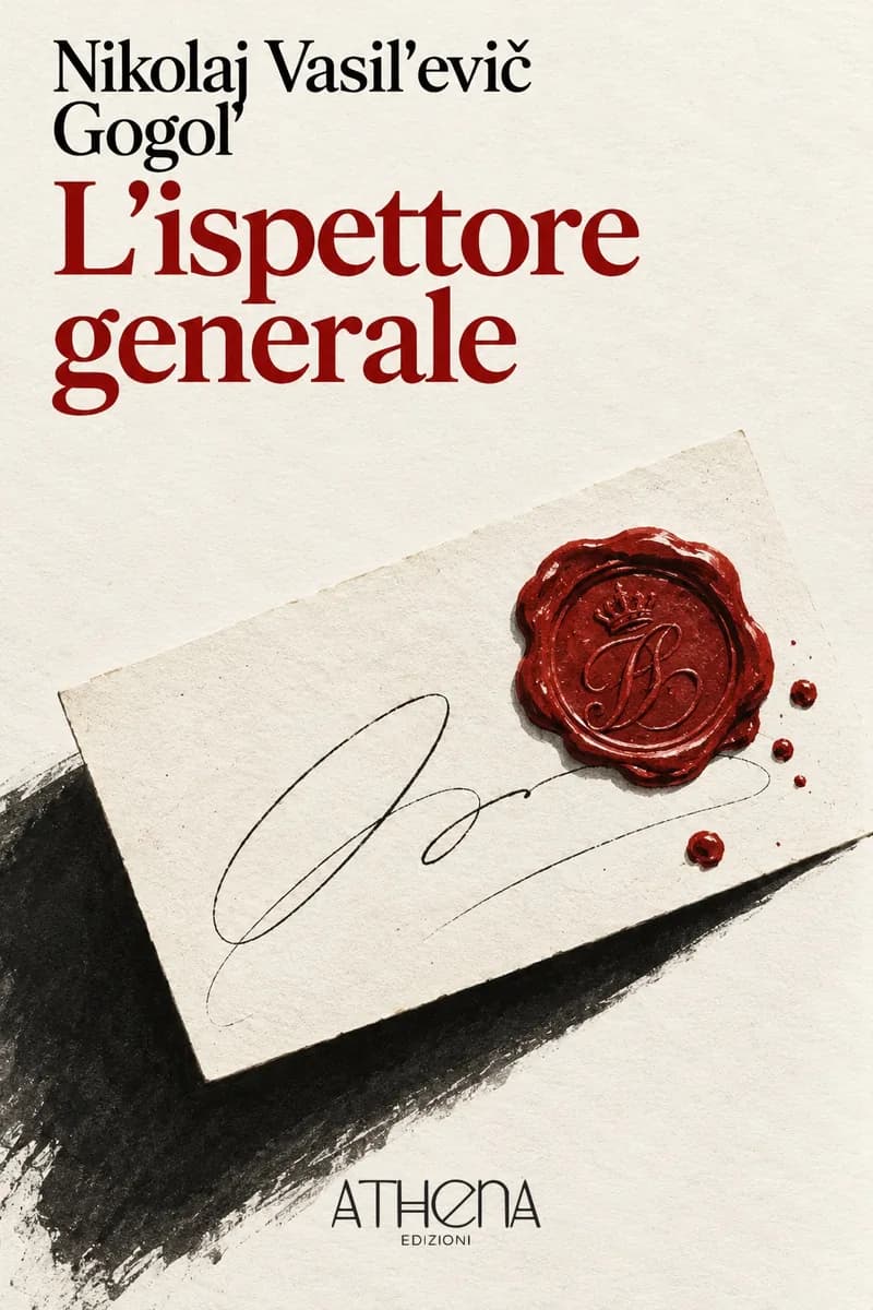 L'ispettore generale di Nikolaj Vasil'evič Gogol' – copertina Edizioni Athena