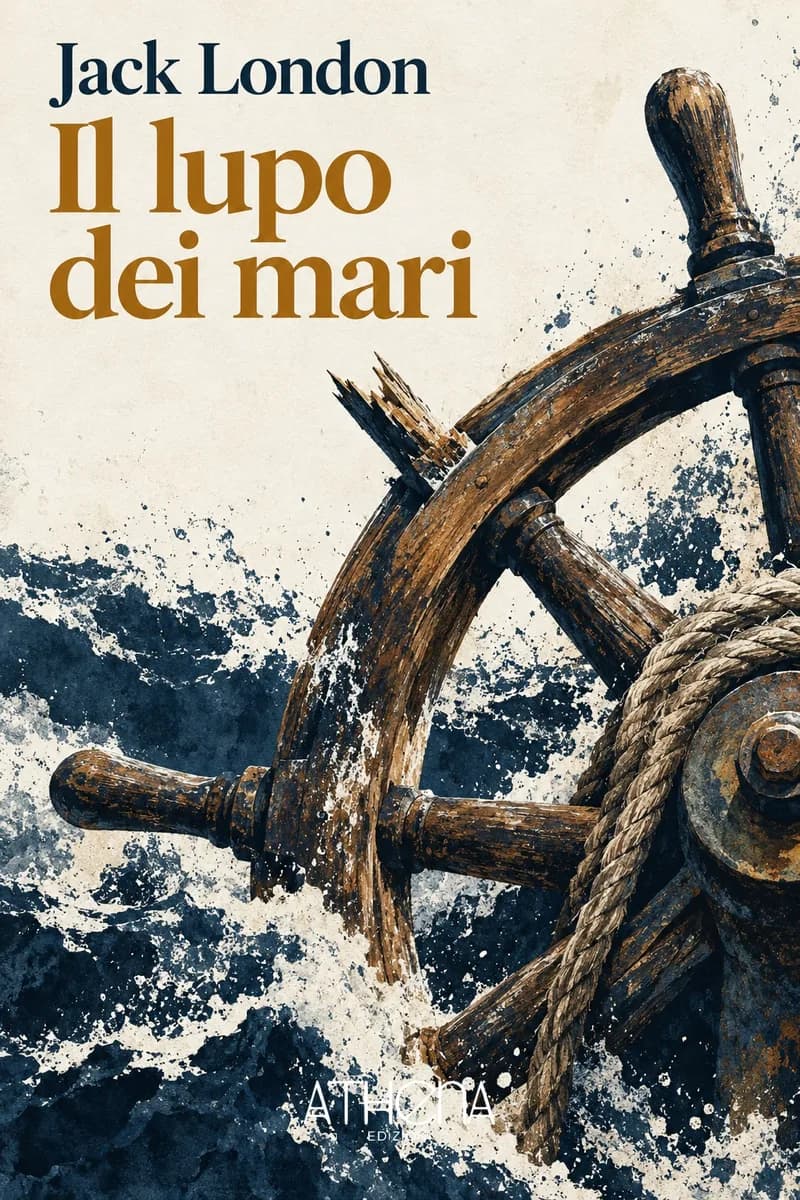 Il lupo dei mari di Jack London – copertina Edizioni Athena
