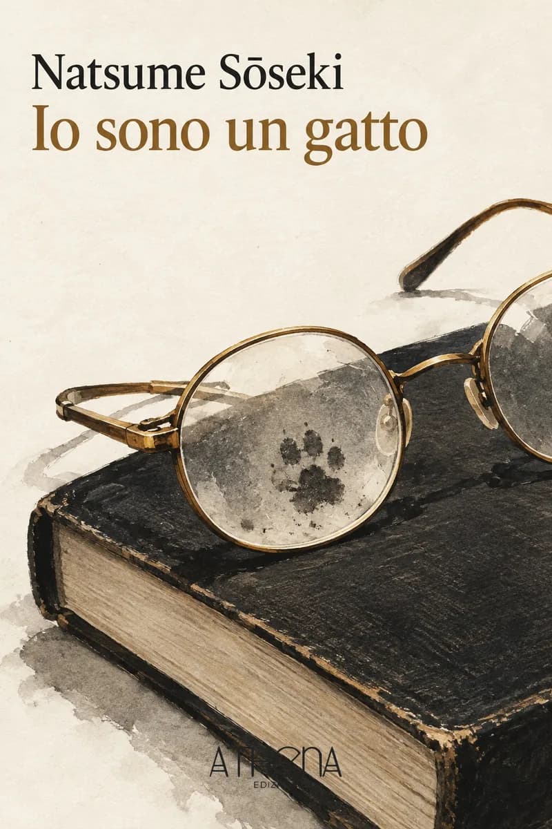 Io sono un gatto di Natsume Sōseki – copertina Edizioni Athena