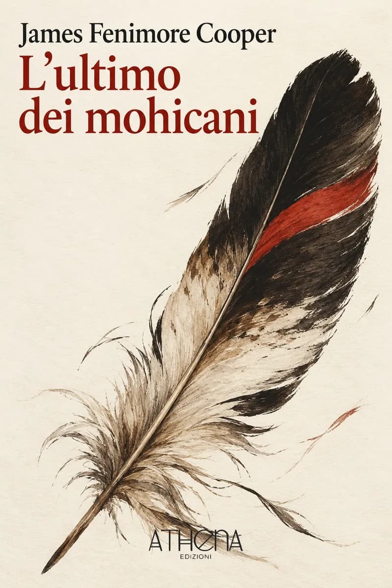 L'ultimo dei mohicani di James Fenimore Cooper – copertina Edizioni Athena