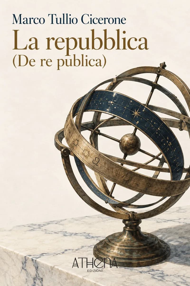 La repubblica (De re publica) di Marco Tullio Cicerone – copertina Edizioni Athena