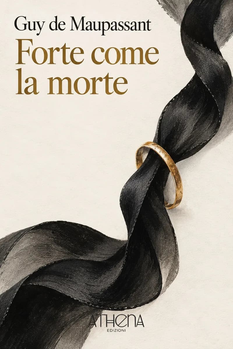 Forte come la morte di Guy de Maupassant – copertina Edizioni Athena