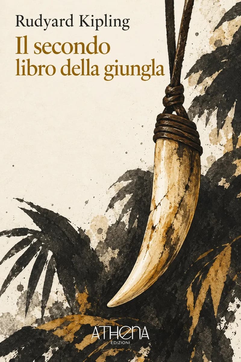 Il secondo libro della giungla di Rudyard Kipling – copertina Edizioni Athena