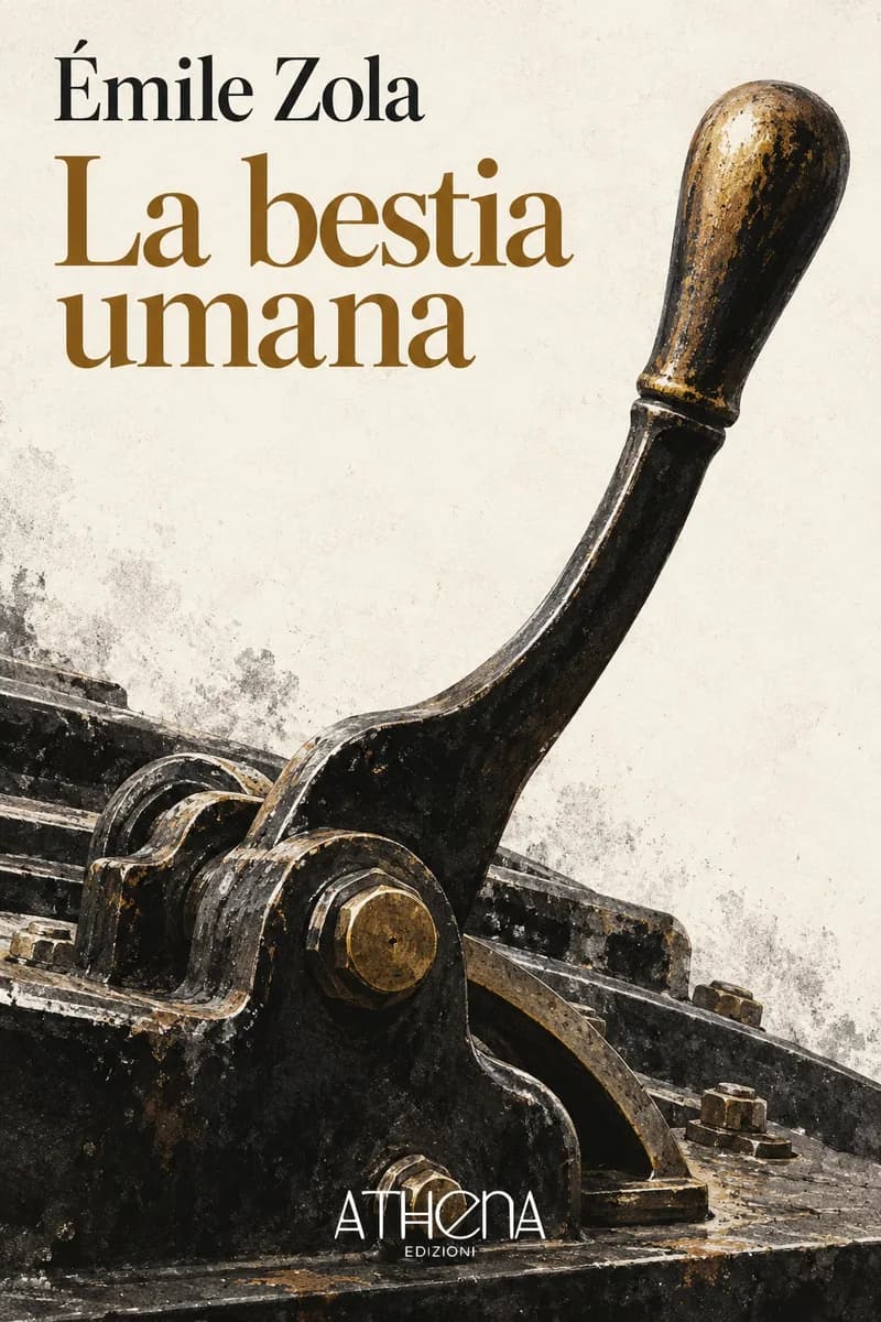 La bestia umana di Émile Zola – copertina Edizioni Athena