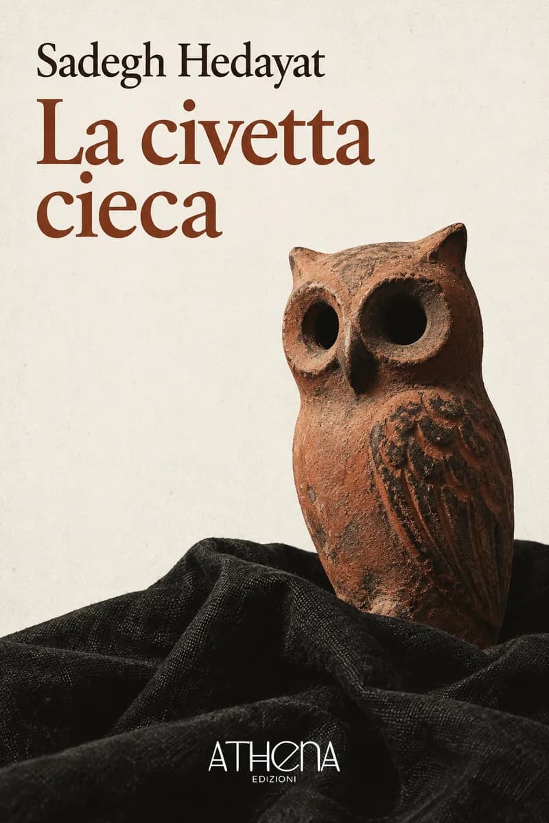 La civetta cieca di Sadegh Hedayat – copertina Edizioni Athena