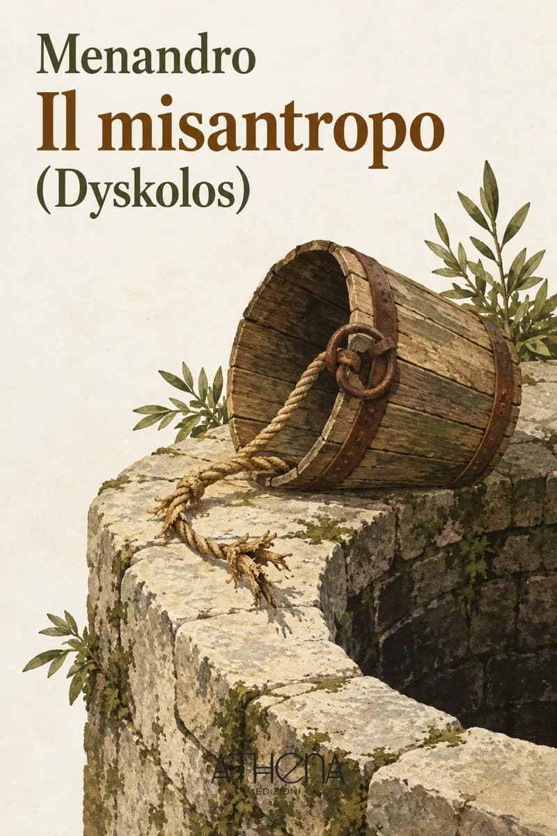 Il misantropo (Dyskolos) di Menandro – copertina Edizioni Athena