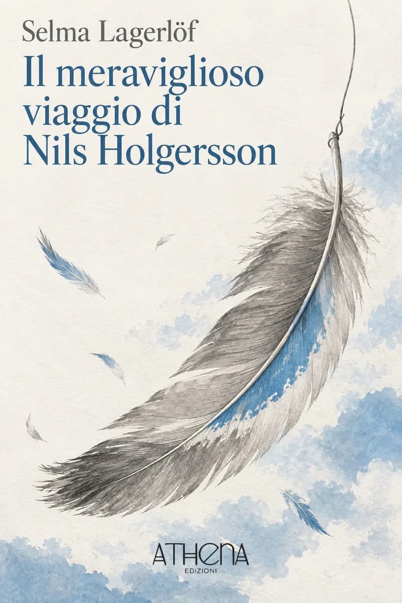 Il meraviglioso viaggio di Nils Holgersson di Selma Lagerlöf – copertina Edizioni Athena