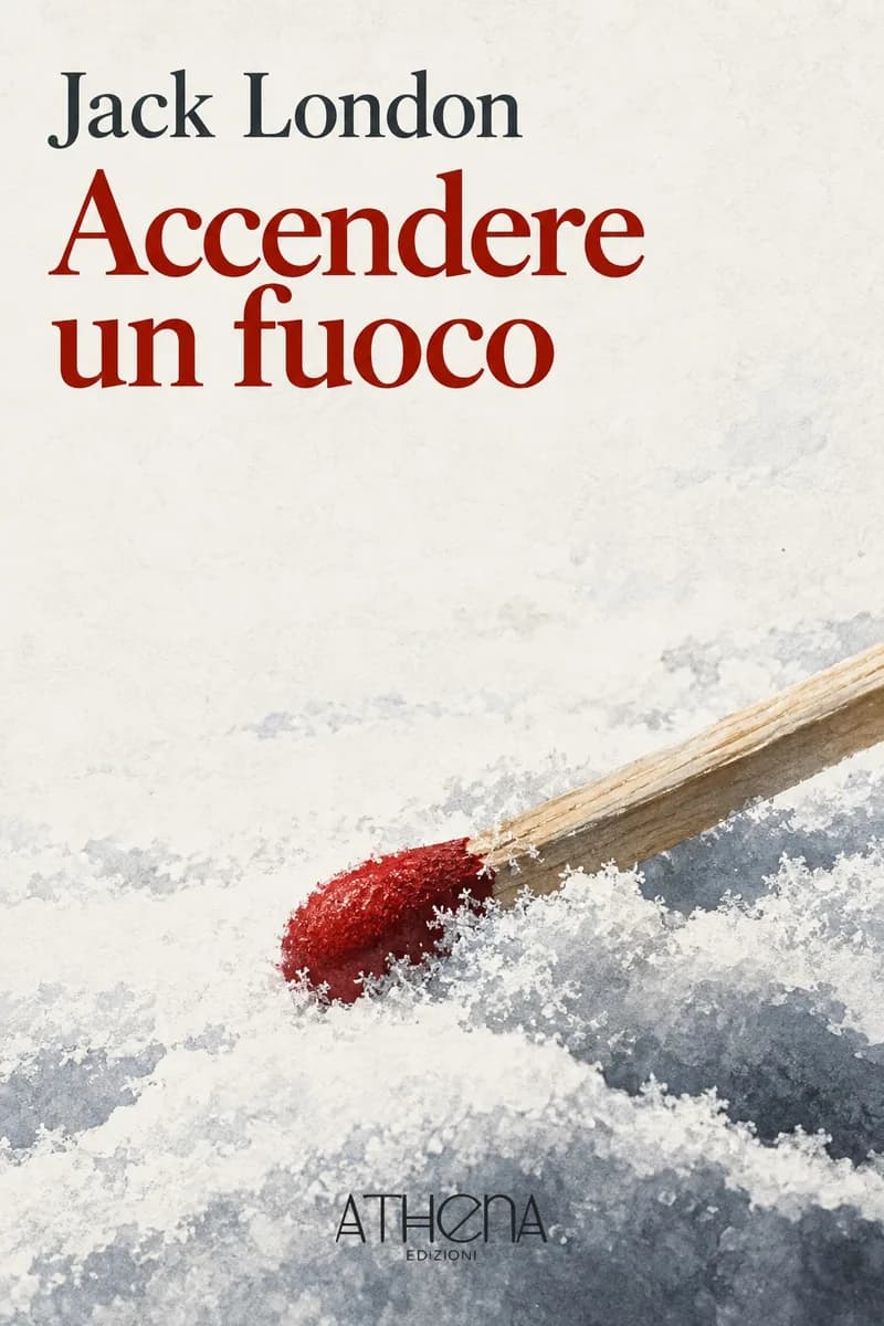 Accendere un fuoco di Jack London – copertina Edizioni Athena