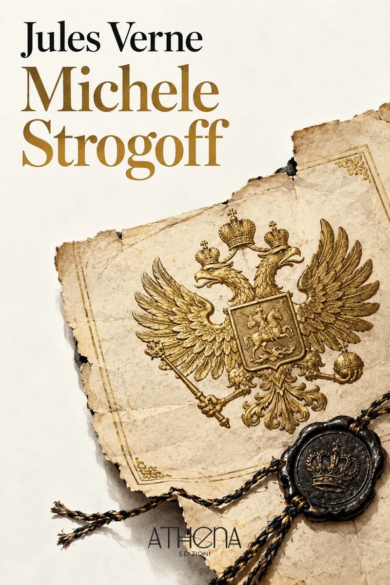 Michele Strogoff di Jules Verne – copertina Edizioni Athena