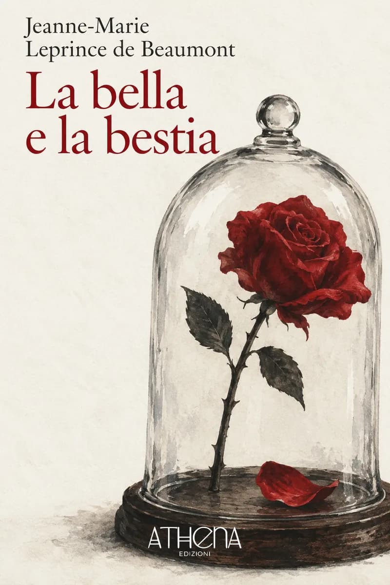 La bella e la bestia di Jeanne-Marie Leprince de Beaumont – copertina Edizioni Athena