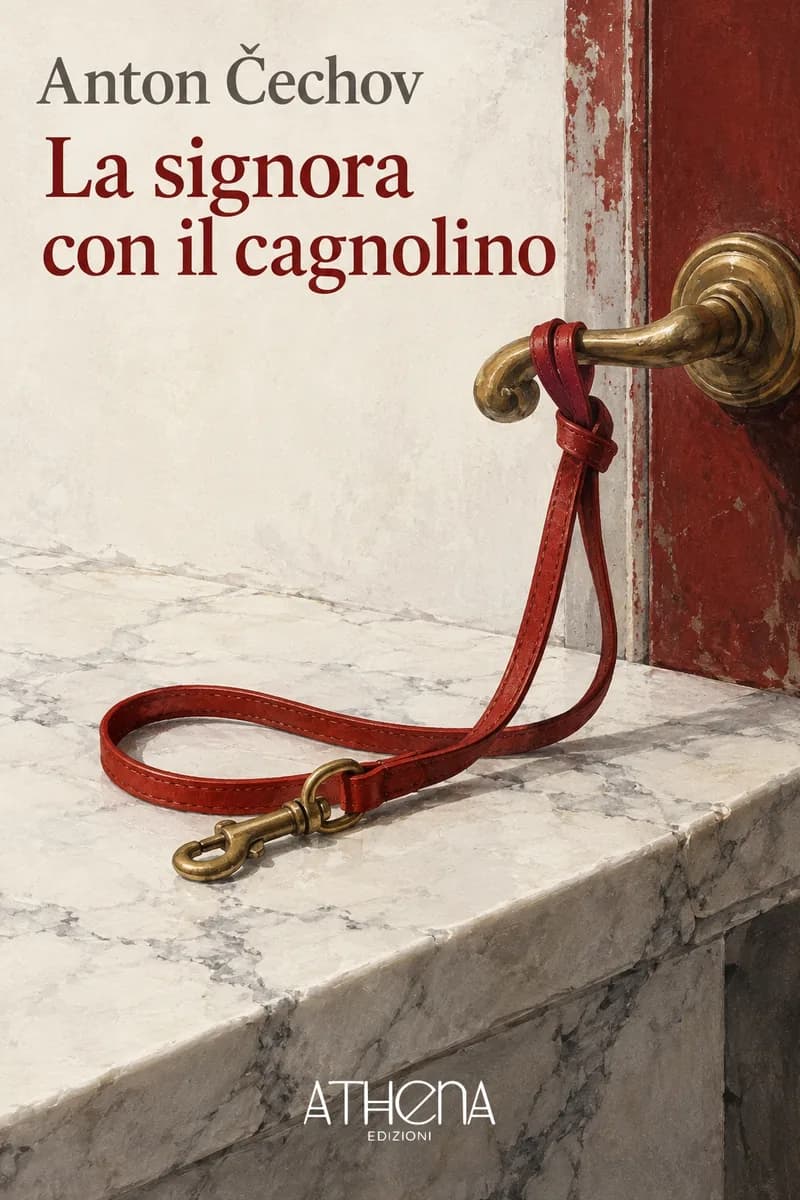 La signora con il cagnolino di Anton Čechov – copertina Edizioni Athena