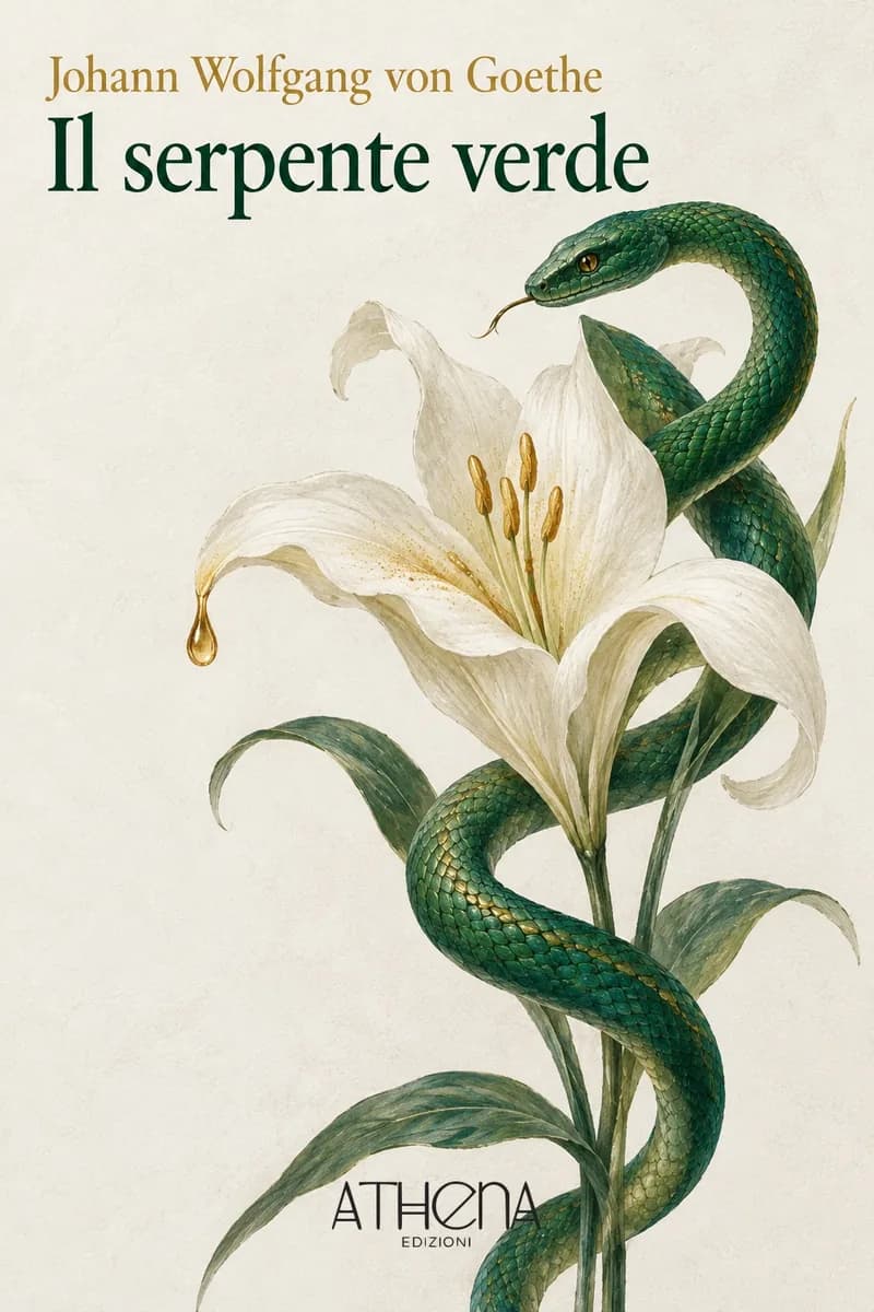 Il serpente verde di Johann Wolfgang von Goethe – copertina Edizioni Athena