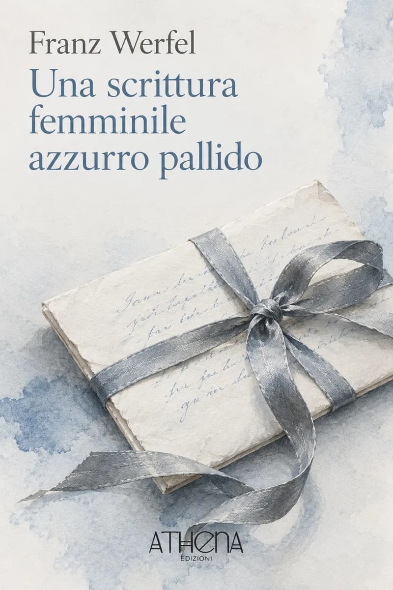 Una scrittura femminile azzurro pallido di Franz Werfel – copertina Edizioni Athena