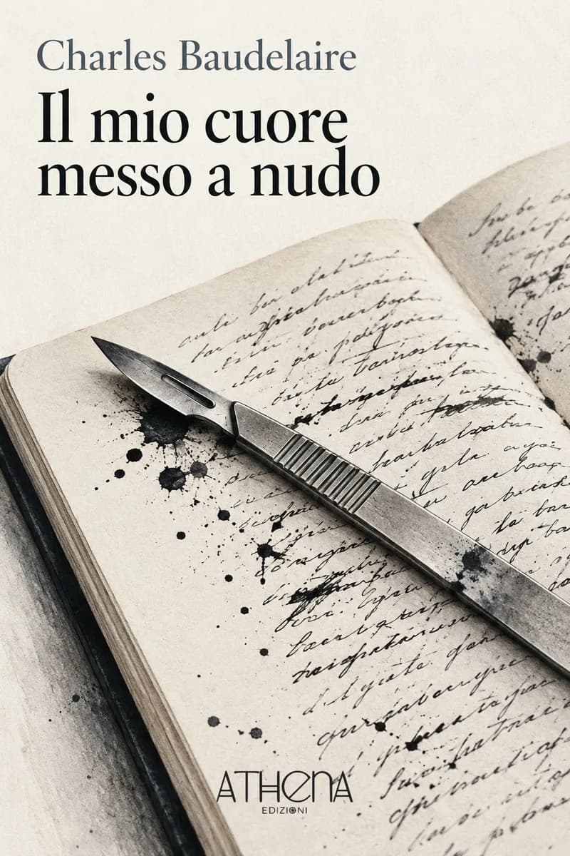 Il mio cuore messo a nudo di Charles Baudelaire – copertina Edizioni Athena