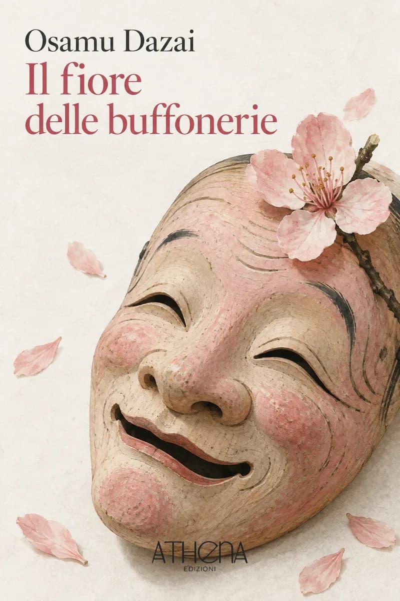 Il fiore delle buffonerie di Osamu Dazai – copertina Edizioni Athena
