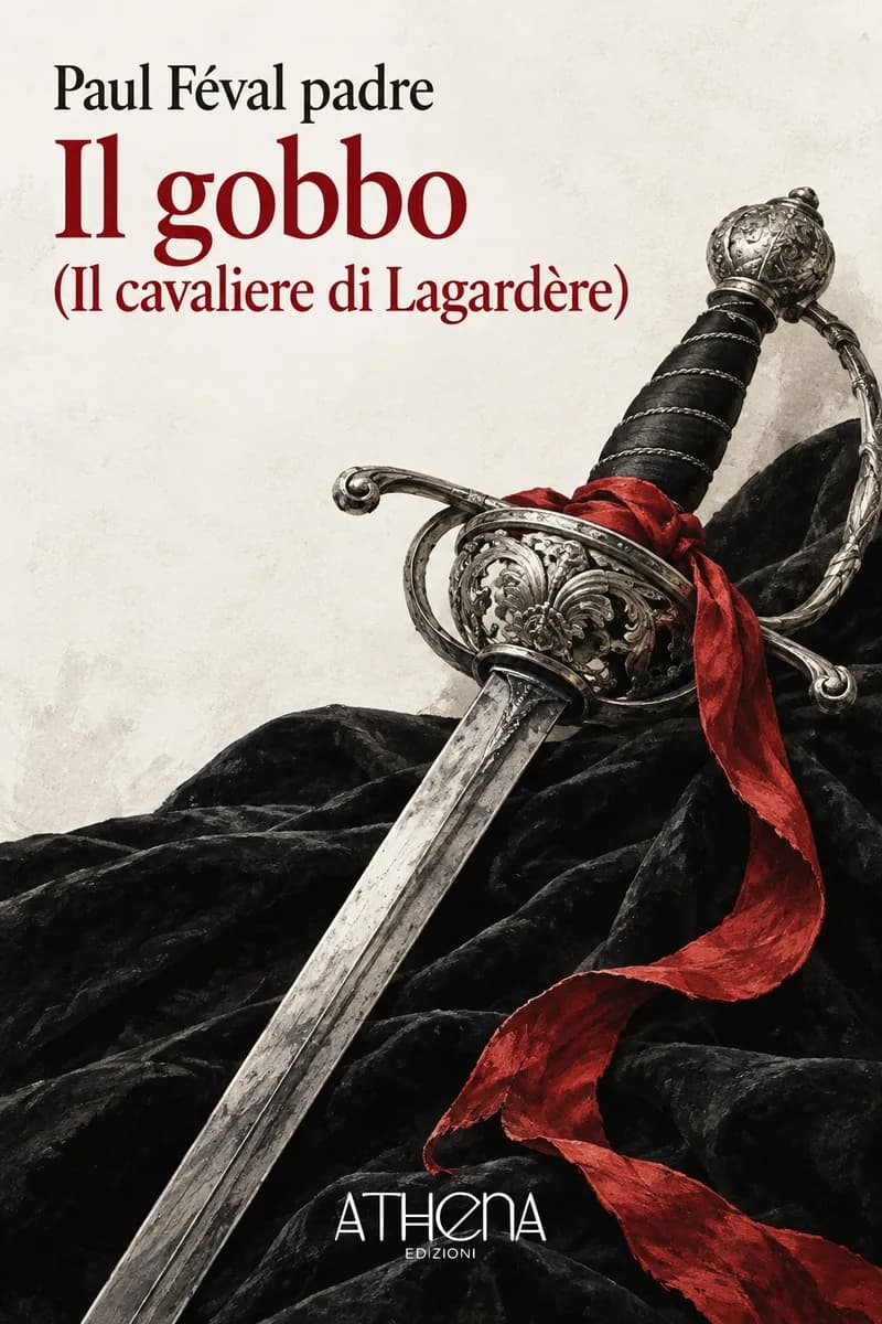 Il gobbo (Il cavaliere di Lagardère) di Paul Féval padre – copertina Edizioni Athena