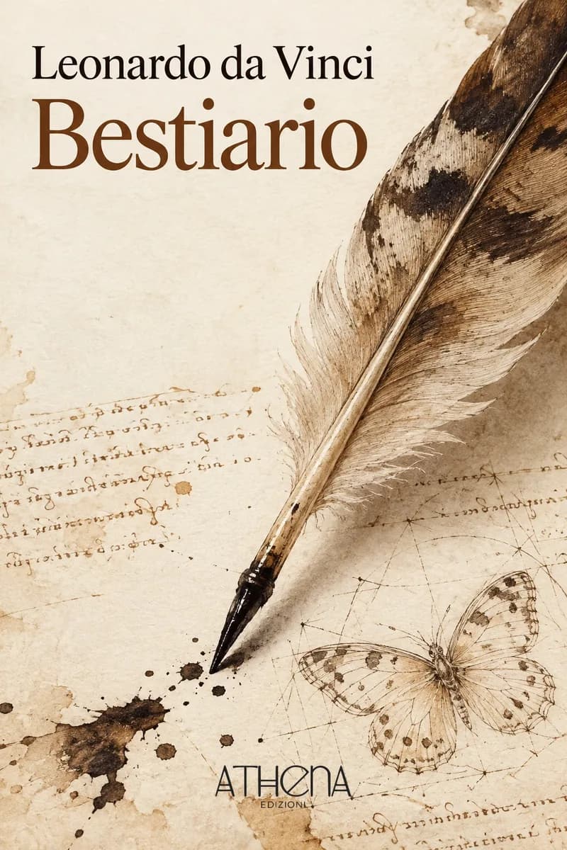 Bestiario di Leonardo da Vinci – copertina Edizioni Athena