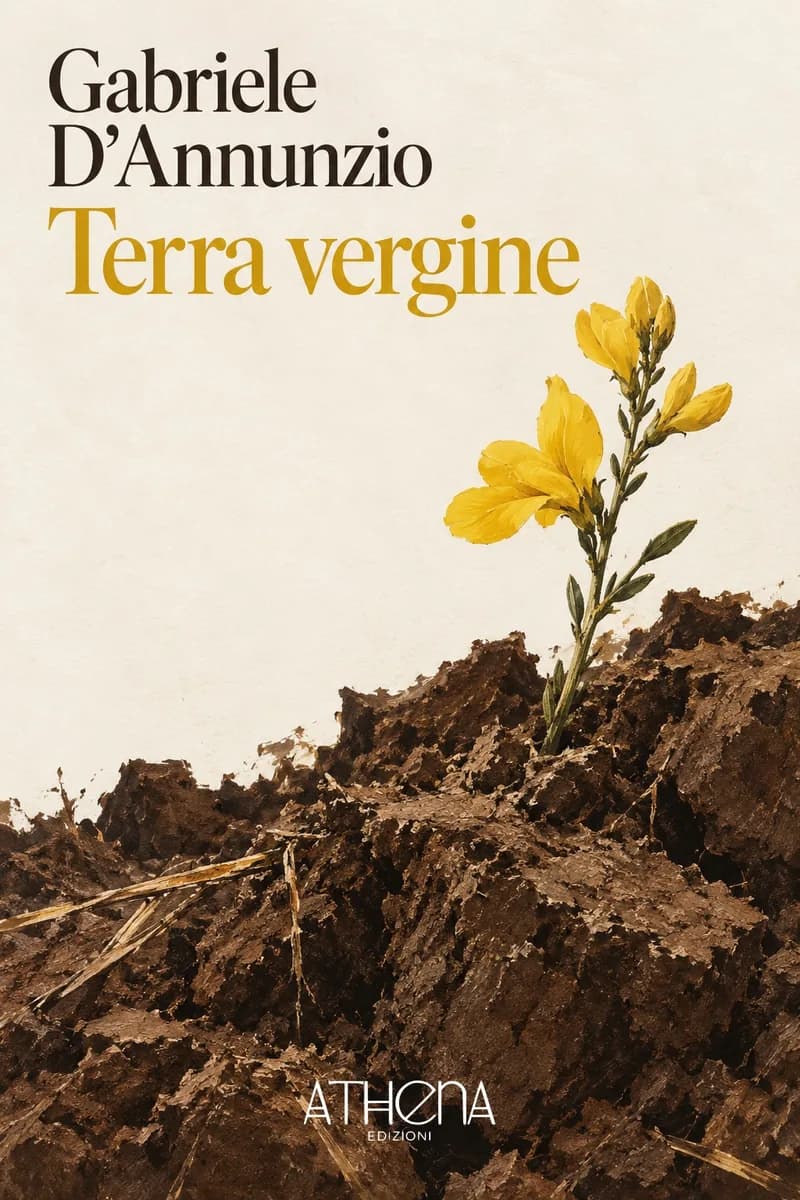 Terra vergine di Gabriele D'Annunzio – copertina Edizioni Athena
