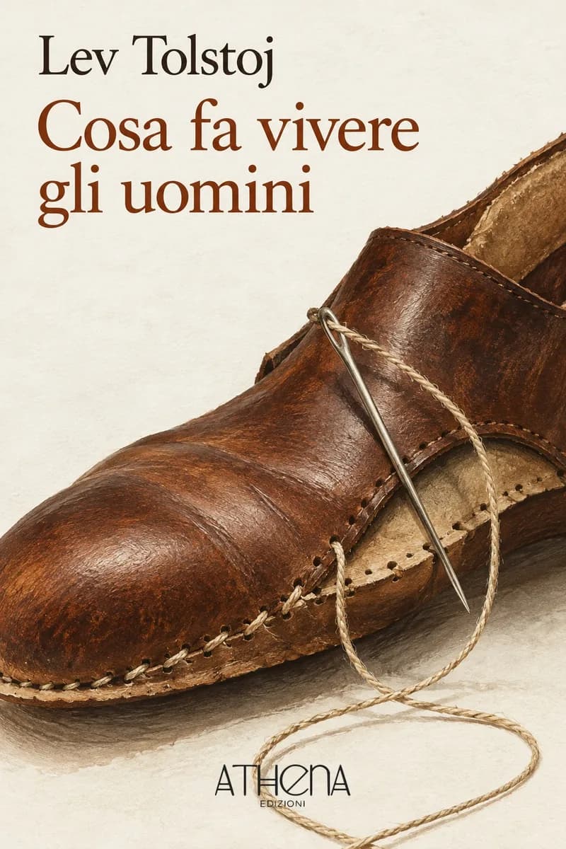 Cosa fa vivere gli uomini di Lev Tolstoj – copertina Edizioni Athena