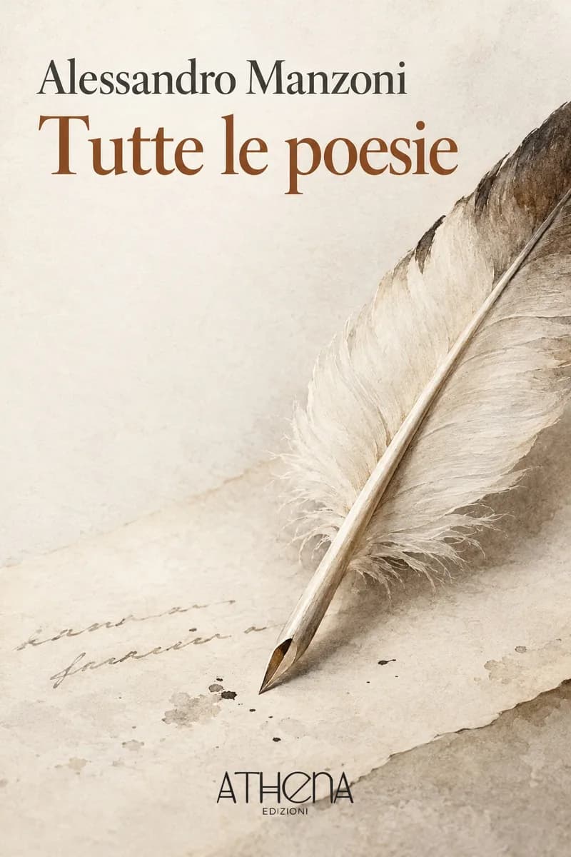 Tutte le poesie di Alessandro Manzoni – copertina Edizioni Athena
