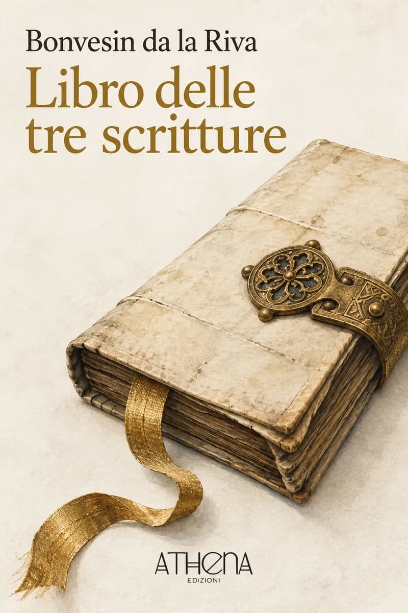 Libro delle tre scritture di Bonvesin da la Riva – copertina Edizioni Athena