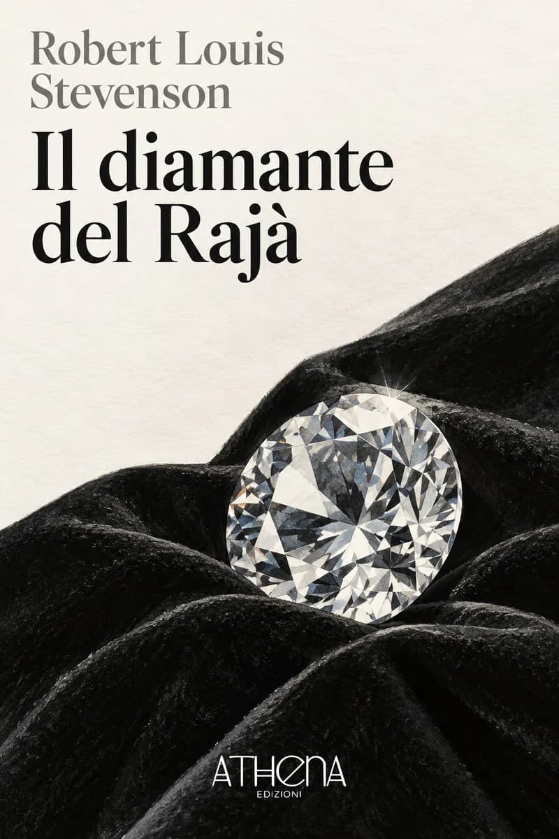 Il diamante del Rajà di Robert Louis Stevenson – copertina Edizioni Athena