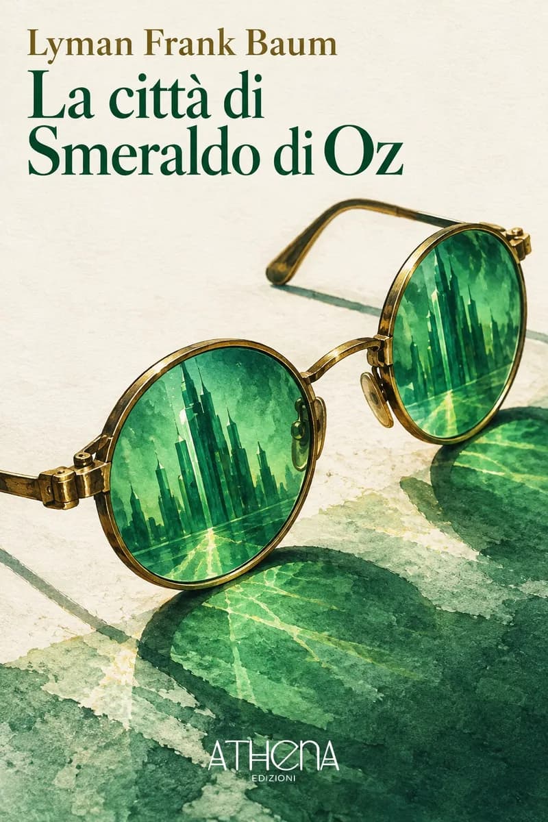 La città di Smeraldo di Oz di Lyman Frank Baum – copertina Edizioni Athena