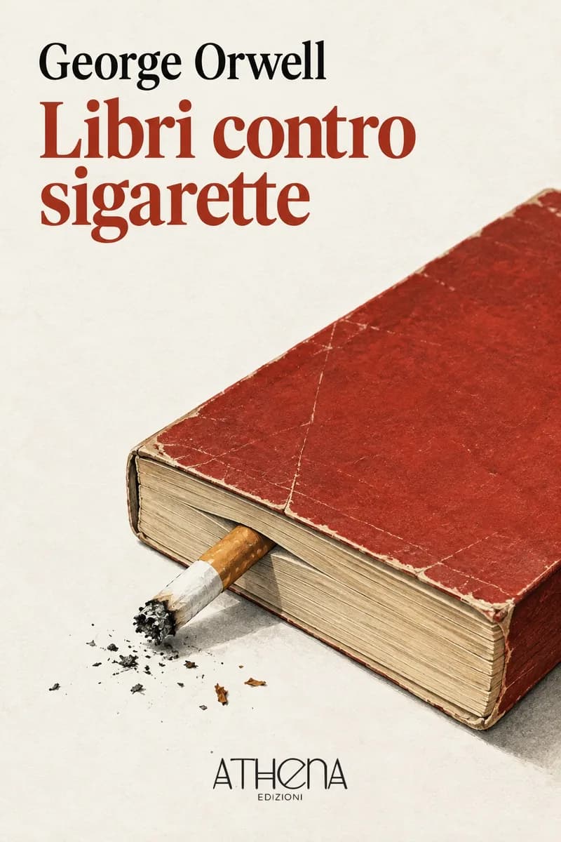 Libri contro sigarette di George Orwell – copertina Edizioni Athena