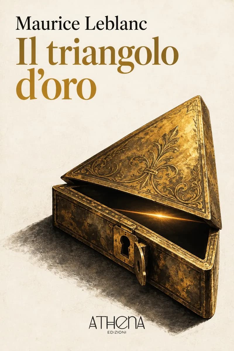 Il triangolo d'oro di Maurice Leblanc – copertina Edizioni Athena