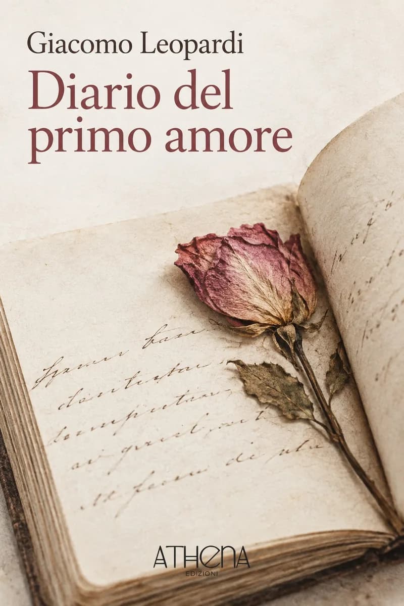 Diario del primo amore di Giacomo Leopardi – copertina Edizioni Athena