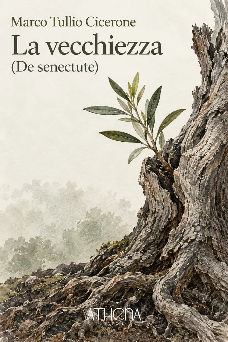 La vecchiezza (De senectute) di Marco Tullio Cicerone – copertina Edizioni Athena