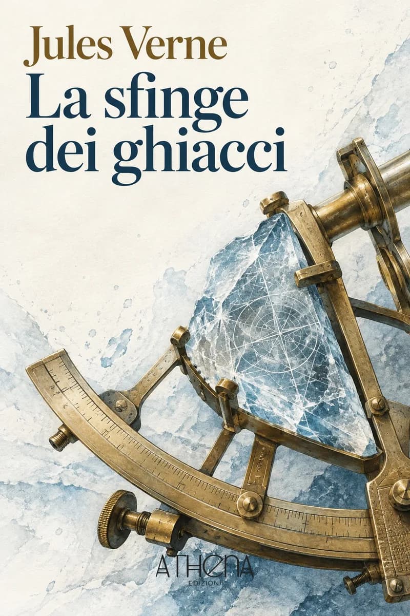 La sfinge dei ghiacci di Jules Verne – copertina Edizioni Athena